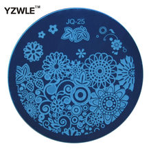 1 PC Fashion JQ25 Nail Art Stamp Stamping Plates Manicure Template, 75 Styles For Choose (JQ-25)