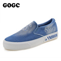 GOGC 2016 New Canvas Shoes Women for Summer Breathable Casual Shoes Women Platform Flats Fashion Female