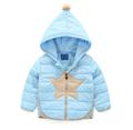 2016 New Arrive Fashion Kids Jacket Cotton Hoodies Star Pattern Winter Jacket Children s Casual Style