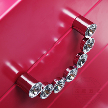 96mm K9 crystal handle modern fashion zinc alloy Cabinet Knob Drawer Pull Handle Kitchen Door Wardrobe Hardware