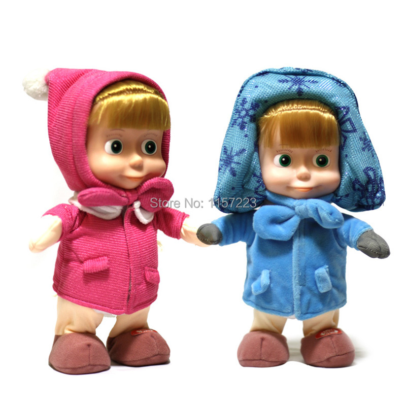 Гаджет  Good quality 15cm Best Hot sale Russian Masha and bear/ Musical Dancing Dolls for Girls Child Russia Gifts Toys for Children None Игрушки и Хобби