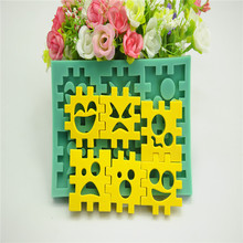 Emoji Dice Puzzle Cake Mold Mould Cake Decorating Tools Silicone Fondant Mold Kitchen Accessories Chocolate Mold Confectionery