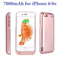 Free Shipping 7000mAh Power Case for iPhone 6 6S High Quality Backup Battery Case Charger w