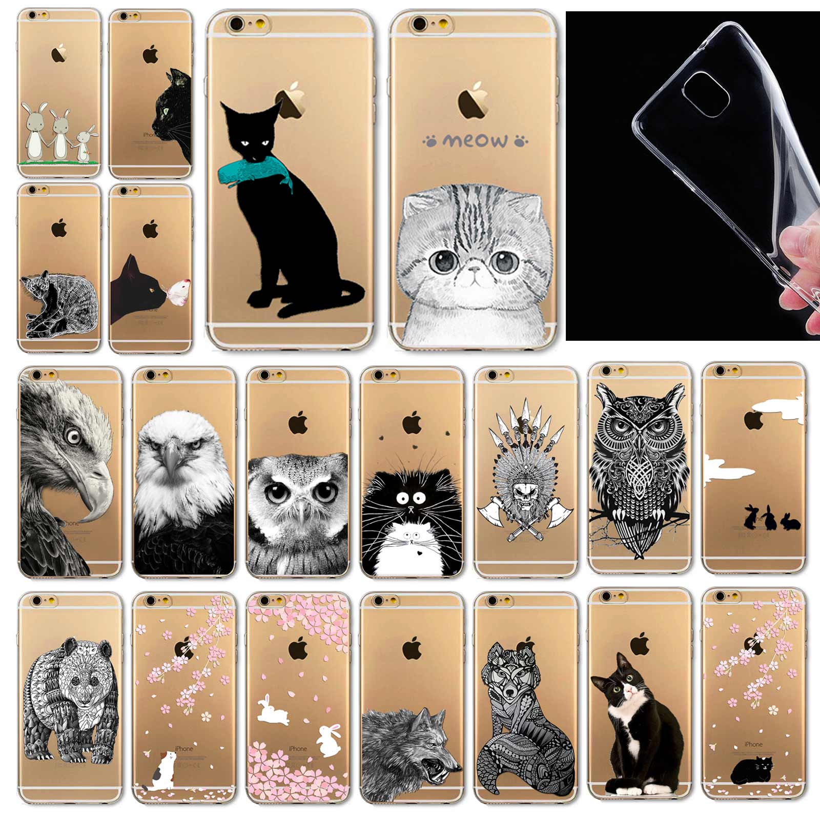 Mobile Phone Bags Case Cover for iphone 6 6S 4 7 Soft Slim TPU Transparent Soft