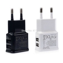 2A Dual 2Ports USB EU Wall Charger Adapter for Samsung for  iPhone for HTC for MOTO Perfect