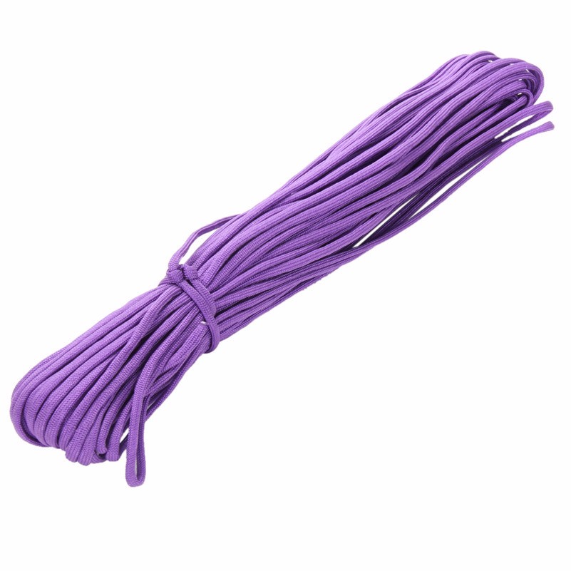 8 colors Paracord 550 Paracord Parachute Cord Lanyard Rope Mil Spec Type III 7Strand 100FT Climbing <font><b>Camping</b></font> survival equipment 8 colors Paracord 550 Paracord Parachute Cord Lanyard Rope Mil Spec Type III 7Strand 100FT Climbing <font><b>Camping</b></font> survival equipment