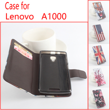 High Quality New Painting Lenovo A1000 Smartphone PU Leather Case For Lenovo A 1000 Phone Cases With Stand Function