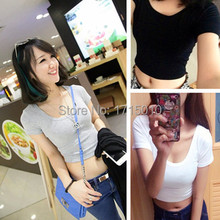 The Best A Woman Can Get 2015 Spring Summer Women Clothing Cropped Tops Bottoming Halter Short