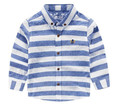 Y123432432 Retail 2016 New Spring Fashion Baby Boy Shirt Full Sleeve Striped Boy Top Boy Clothes