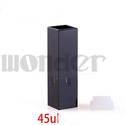 45ul Sub Micro флуоресценции JGS1 Quartz ячейки с черными стенками и крышкой|cell|cell quartz aeProduct.getSubject()