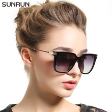 SUNRUN Fashion Luxury Brand Square Sunglasses Women Mirror Sun glasses Designers Women’s Sunglasses Oculo de sol feminino T6135