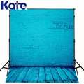 10ftx6 5ft katehome Photography Backdrop blue brick wooden child wedding photography background for photography studio baby