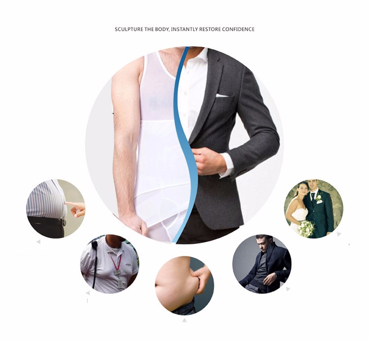 2021 Waist Corsets Men Undershirts Mens Bodysuit Vests Compression