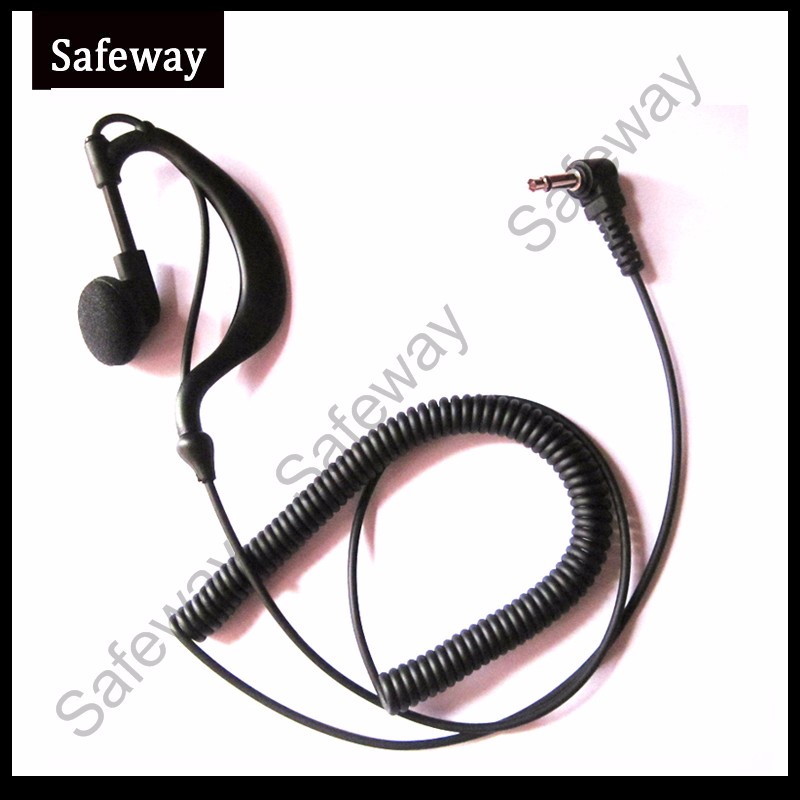 3.5mm Listen Only Earpiece+3.5mm mono jack for Speaker Mic For 2way Radio NEW