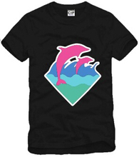 New Summer street/skateboard/mens t shirts Fashion 2016 pink dolphin t shirt/hip hop/tee shirts/cotton/short men/tee shirt GC27