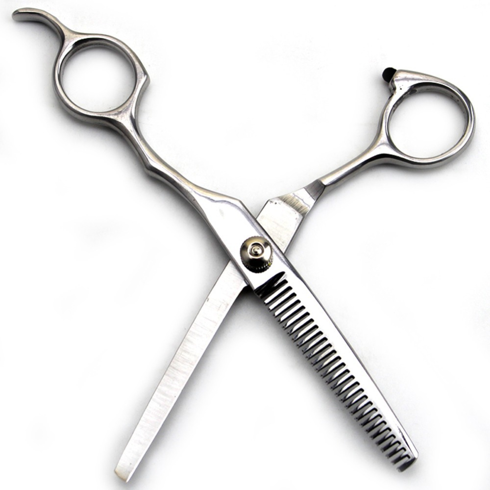 New 6inch Pet Dog Cat Professional stainless steel Grooming Hair Thinning Scissors Shears Silver Pet Free