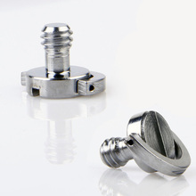 1X 1/4″ D-Ring 20mm Head Camera Screw Bolt fr Tripod Quick Release Plate QR New
