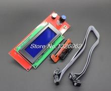 2sets/lot Promotion 3D Printer Kit Reprap Smart Parts Controller Display Reprap Ramps 1.4 2004 LCD LCD 2004 Control