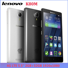 Original Lenovo K80 K80M Android 4.4 4G LTE Mobile Phone Dual SIM Intel 64Bit Quad Core 5.5″ 1920×1080 2GB RAM 32GB ROM 13MP GPS