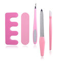 5pcs Set Professional Manicure Tools Kit Fashion Fingers Cutter Nail Art Diy Tool Kits Set