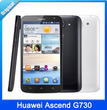 Original Huawei Ascend G730 4GB, 5.5 inch 3G Android Phone Quad Core WCDMA & GSM, Dual SIM Cell Phones Russian Language Multi
