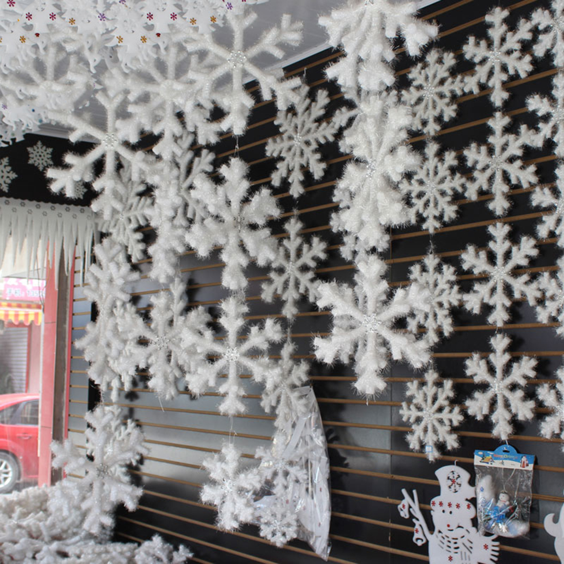 wholesale 30pcs christmas snowflake decoration plastic wholesale 30pcs christmas snowflake decoration plastic