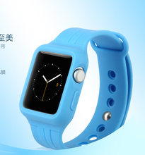 De BASEUS marca moda deportes Style Bracelet establece correa para Apple correa de reloj TPU pulsera correa de la banda para iWatch 38 mm / 42 mm + Retail