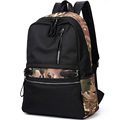 Men Designer Casual Daypack Solid Color Backpack Fashion Camouflage Multi Zipper Pockets Laptop Rucksack Women School
