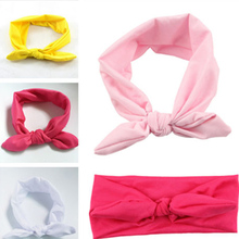 New Baby Toddler Girl Kids Bunny Rabbit Bow Knot Turban Head Hair Band Head Wrap BB