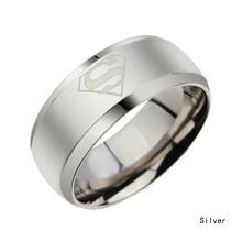 Jewelry Simple Men Ring Superman Logo Finger Rings 3 Colors Fashion RING 010931