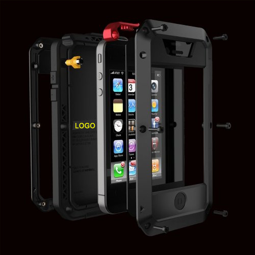 Extreme Durable Strike Shockproof Waterproof Dustproof Metal Case for iphone4 Screen Protector cover for iPhone 4S