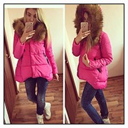 2015-winter-new-style-women-s-long-sleeve-solid-color-zipper-Hooded-Slim-padded-conventional-thickness