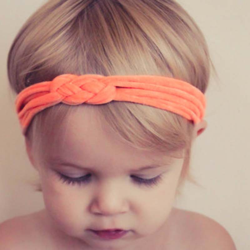 821 New baby headbands cotton 419 Headbands Jersey Knit Knotted Tie Headband Trendy Baby Toddler Cotton   