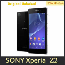 Original Unlocked Sony Xperia Z2 Mobile phone Android 4.4 Quad core 3GB RAM 16GB ROM 5.2”Touchscreen 20.7MP Camera Refurbished