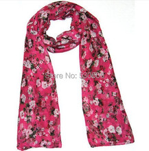 Fashion Women/Ladies Smaller Floral Scarf 2014 Spring Summer New Polyester Beach Shawl Wrap Scarves Free Shipping