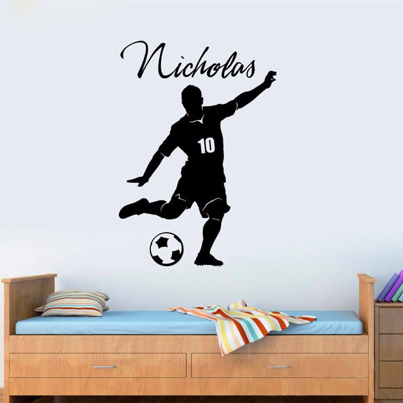 Decor Decals Stickers Vinyl Art Soccer Wall Sticker