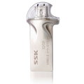 SSK SFD247 OTG USB 3 0 Flash Drives 100 64G 32G 16G Smart Phone Tablet PC