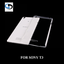 hot sale Luxury Ultra Thin silicon mobile phone cover clear soft TPU cases for Sony Xperia T3 free shipping