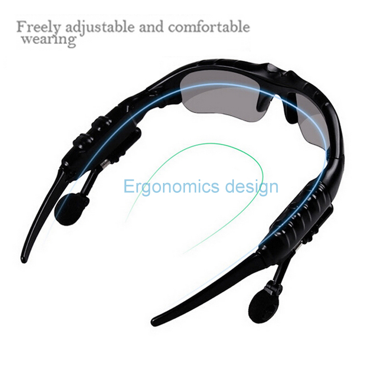 Sports Wireless Bluetooth 4.0 Glasses Headset handsfree earphone Polarized Drivi