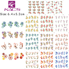 HOTSALE 11sheet LOT SET BLE1522 1554 Beautiful Flower Water decal Nail Stickers design for nail accessories