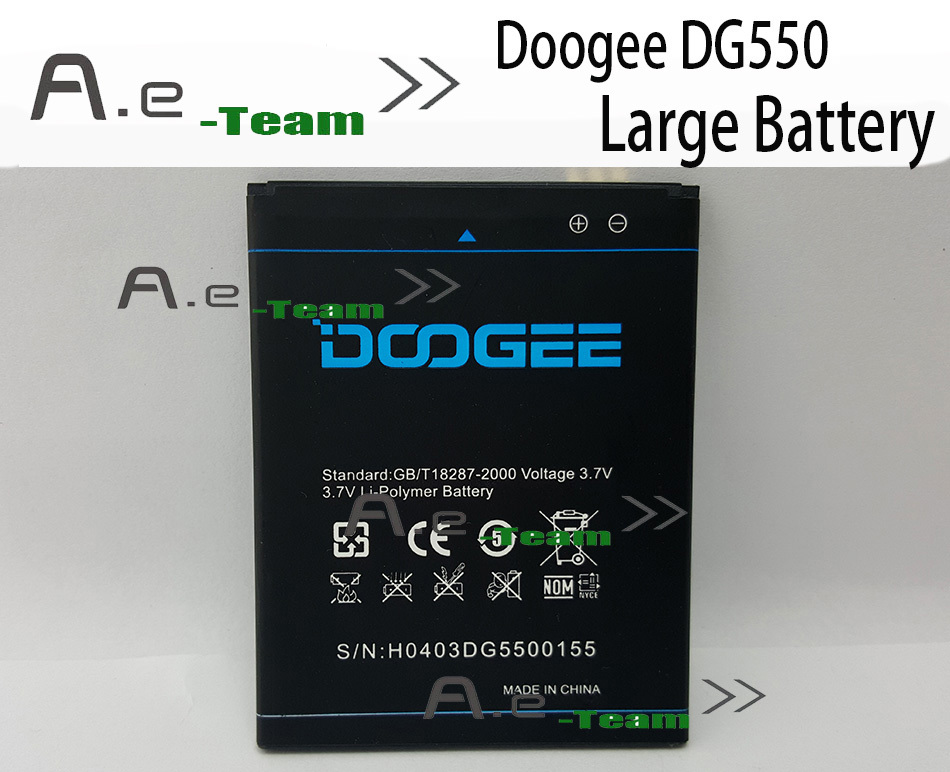 100 Original DOOGEE DG500 500C Battery 2800mAh Li ion Battery Replacement For DOOGEE DG500C DG500 Smart