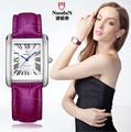 NuoduN luxury brand lady girl casual watch 30m diving quartz watch rectangle Classic Roman dial women