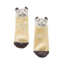 New Cartoonborn Cotton Fox Cat Printed Anti-slip Knee Socks Kids Baby Socks