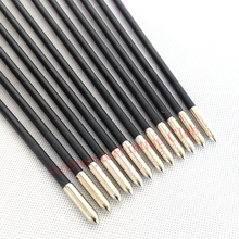 12pcs outerwear fixed arrow tips and nocks fiberglass arrow shaft target archery arrows 6mm OD recurve