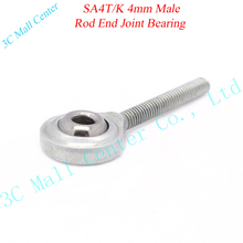 4pcs/lot 4mm Male SA4P/K Threaded Rod End Joint Bearing Metric Thread SA4T/K POSA4 NOS4 SA4P/K for 3D printer part Free shipping