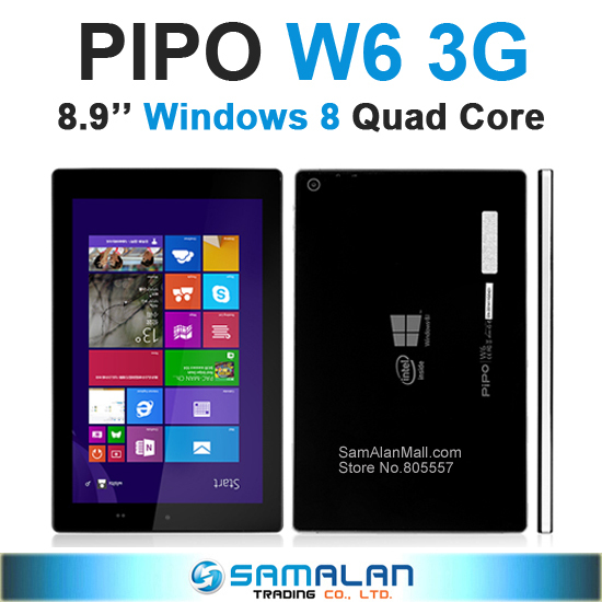 Pipo W6 3G win8 tablet pc Z3735F quad core 8 9 PLS 1920X1200 2GB RAM 32GB