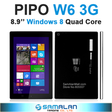 Pipo W6 3G win8 tablet pc Z3735F quad core 8.9” PLS 1920X1200 2GB RAM 32GB ROM Dual camera WCDMA Bluetooth OTG TF WIFI