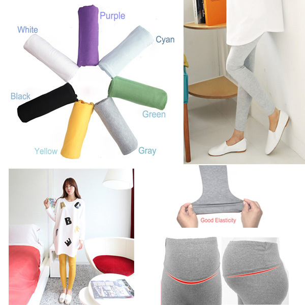 7 Colors 2015 New Pregnant Women Adjustable Cotton Modal Leggings Maternity Pants Comfortable Leggings