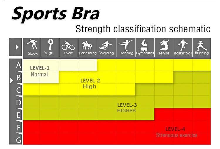 sports bra level