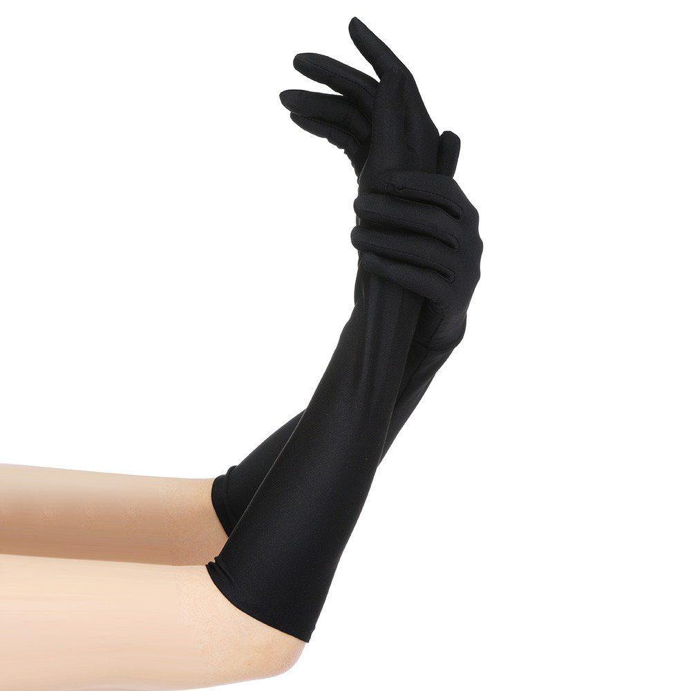 Grey Swan Women Outdoor Sun Block Soft Long Arm Sleeve Fingerless Gloves